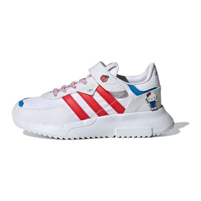 Hello Kitty X Originals Retropy F2 Cf El C Классические кроссовки на липучке с нескользящей подошвой, износостойкие, дышащие, с низким верхом, повседневные, детские кроссовки GX9231