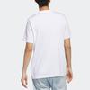 Adidas T Shirts Men's White Crew Neck Moderate Straight Fit HR8071