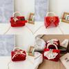 Red Delightful Cute Bowknot Childrens Handbag With Trendy Chain And Pearl Handle