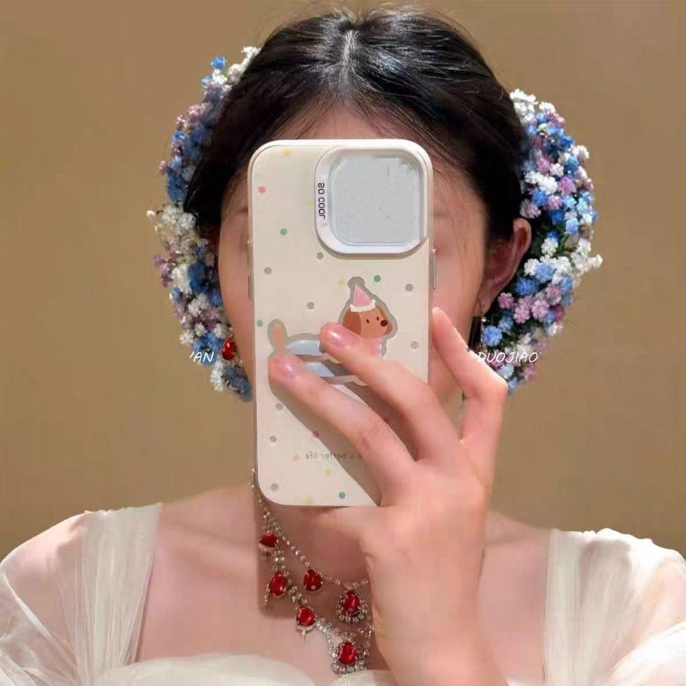 Bohemian Starry Sky Flower Hair Clip Sweet Thai Hairpin Headwear Floral Side Clip Female