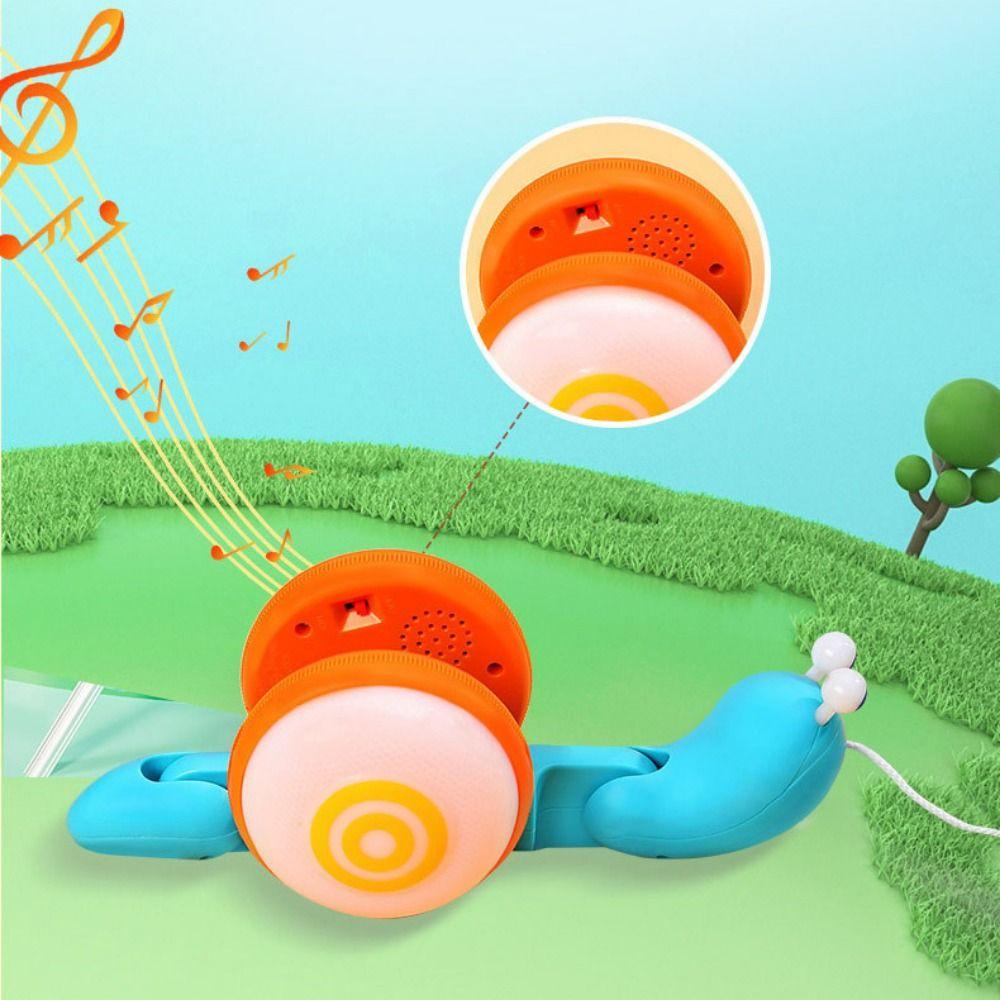 Learning To Walk Drag Rope Snail Cartoon Pet Pull-Along Snail Toy For Children