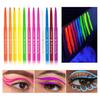 Glow In Dark Eyeliner Pen UV Blacklight Fluorescent Face Painting Pen Waterproof Washable Kids Adults Party Cosplay Makeup Body Art Painting Pencil