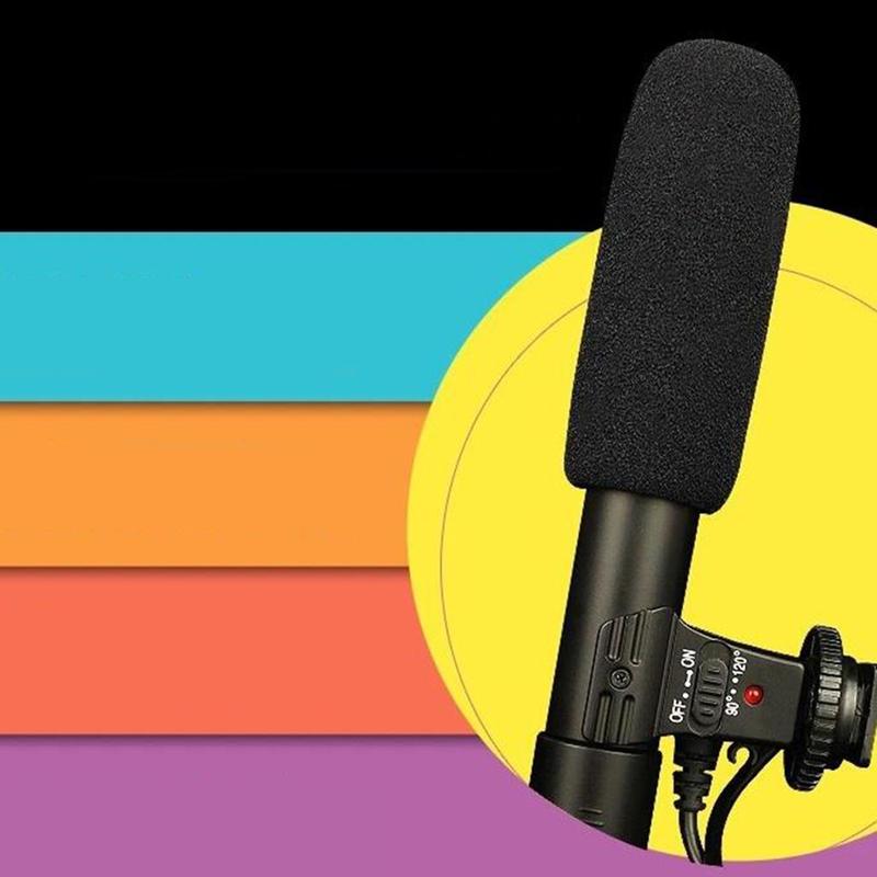 Стерео Микрофон-Камера Конденсаторный Микрофон для DSLR Камеры DV Видеокамеры 3.5мм