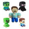 Плюшевая фигурка Зомби и Черного Стива из Minecraft - Сидячая поза
