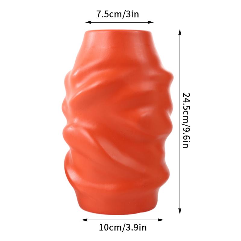 Ваза для цветов в скандинавском стиле, имитация керамического пластикового цветочного горшка, бутылка для хранения цветов, гостиная, современные украшения для дома, украшения