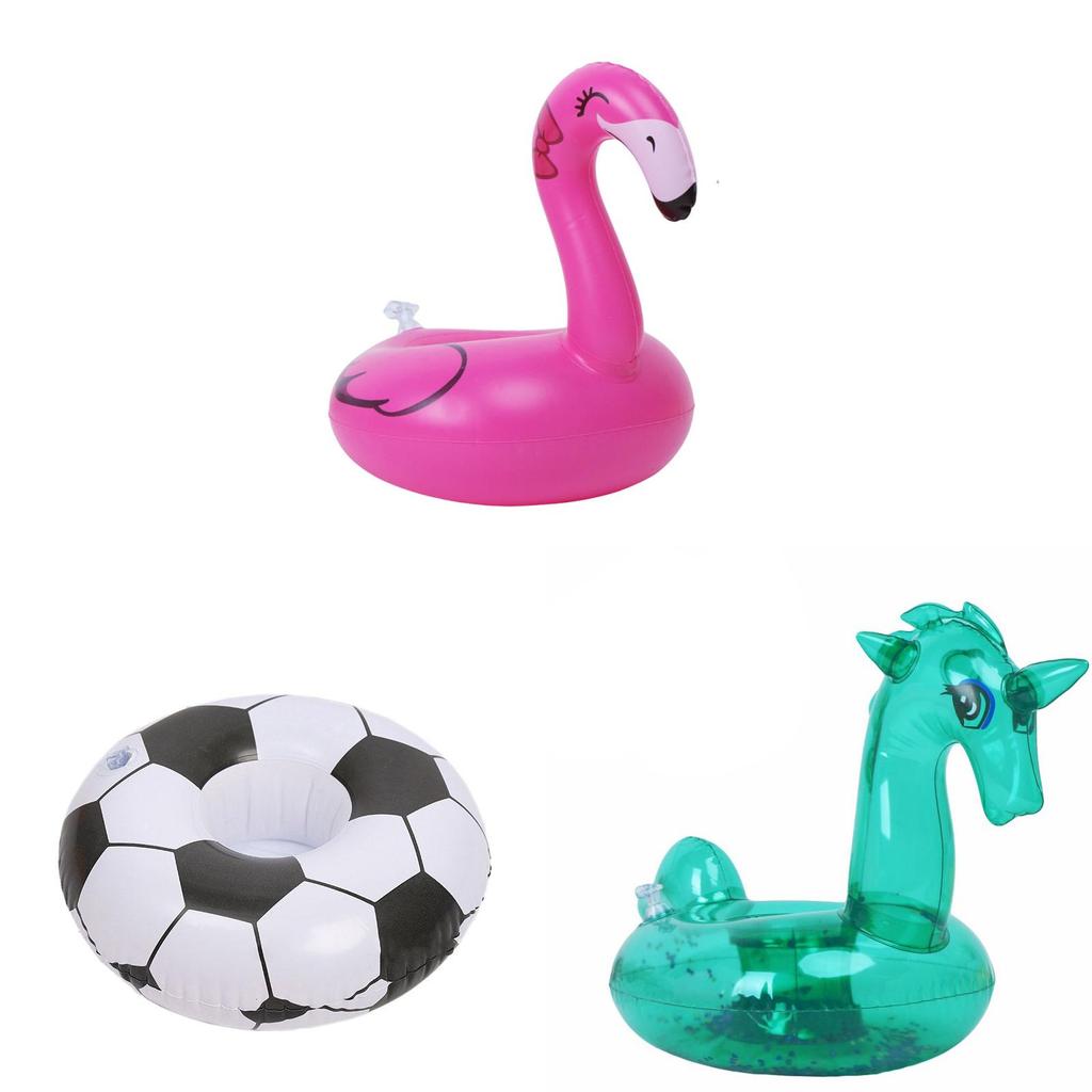 Pvc Inflatable Water Toy Red Crab Cup Holder Floating Drink Coaster For Pool Parties