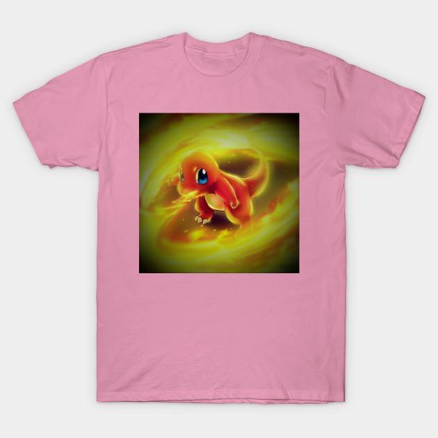 Женская футболка Чарамандер Принт Харадзюку Кавайная футболка Летняя футболка с коротким рукавом Женская футболка Топ