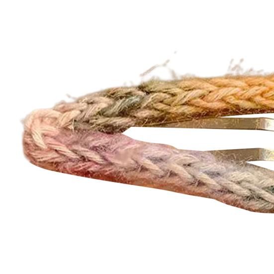 Радужная заколка для волос, плетеный цветок, сердце, звезда, облако, декоративная форма, аксессуары для волос, легкая заколка для волос для девочек