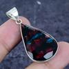 Ammolite Gemstone 925 Sterling Silver Jewelry Pendant 1.77"