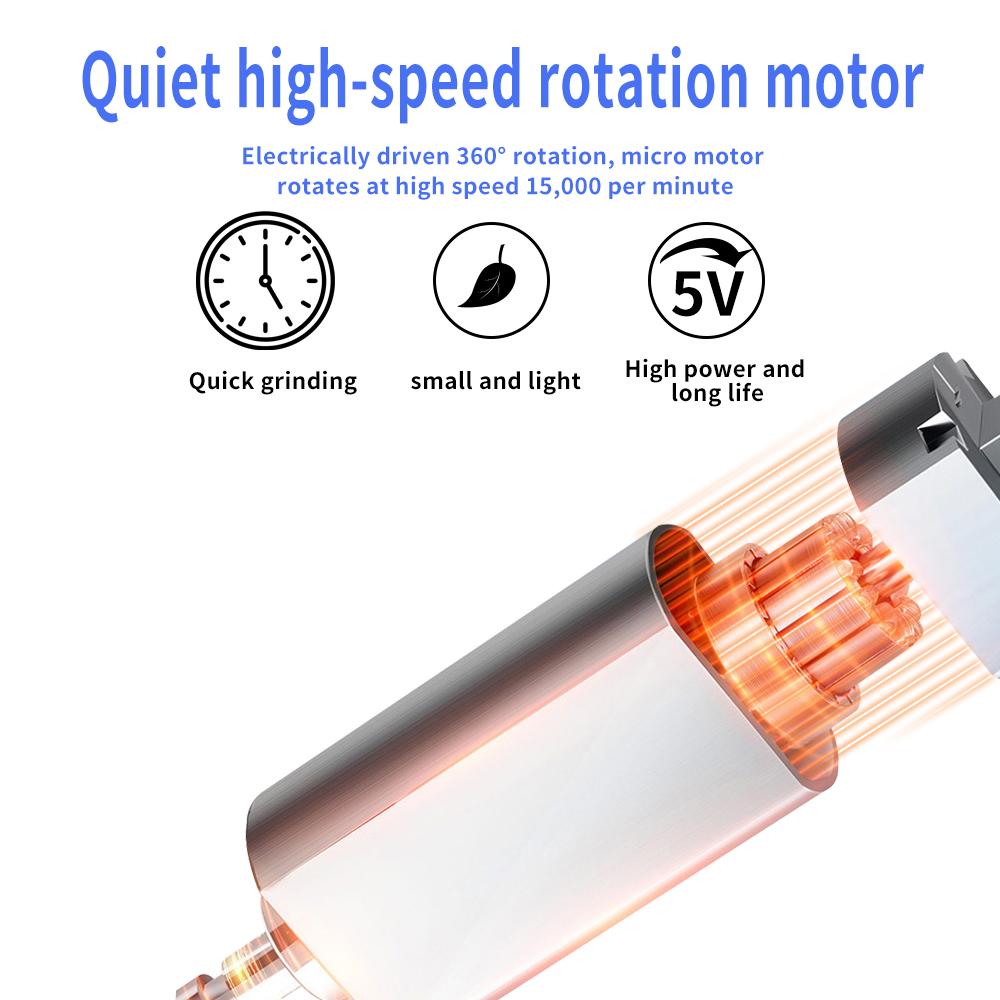 TEWIRROW Электрическая дрель для ногтей, портативный маникюрный набор, шлифовальная машинка для ногтей, пилка для полировки и формирования ручки, набор для педикюра для удаления геля