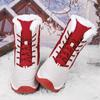 Waterproof PU Leather Snow Boots Fashion Women High Boots Plush Cotton Shoes Warm Winter Outdoor Walking Hiking Shoes