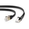 Elecom LAN Cable Cat7 Break Prevention Flat 2m Black ECLD-TWSFT/BK2