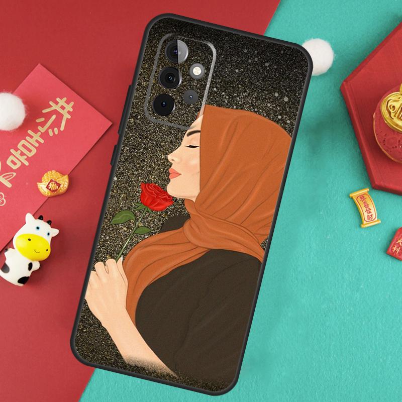 Мусульманский Исламский Арабский Хиджаб Девушка Чехол Для Samsung Galaxy A56 A36 A26 A16 A06 A13 A33 A53 A15 A35 A55 A34 A54 A12 A32 A52 A17
