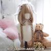 WTB Synthetic Lolita Wig Female Layered Milk Tea Blonde Long Straight Hair With Bangs Christmas Cosplay Party Wig