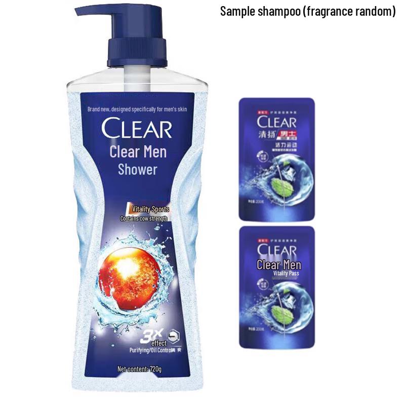 Clear Мужской гель для душа и шампунь Active Sport для контроля жирности Набор