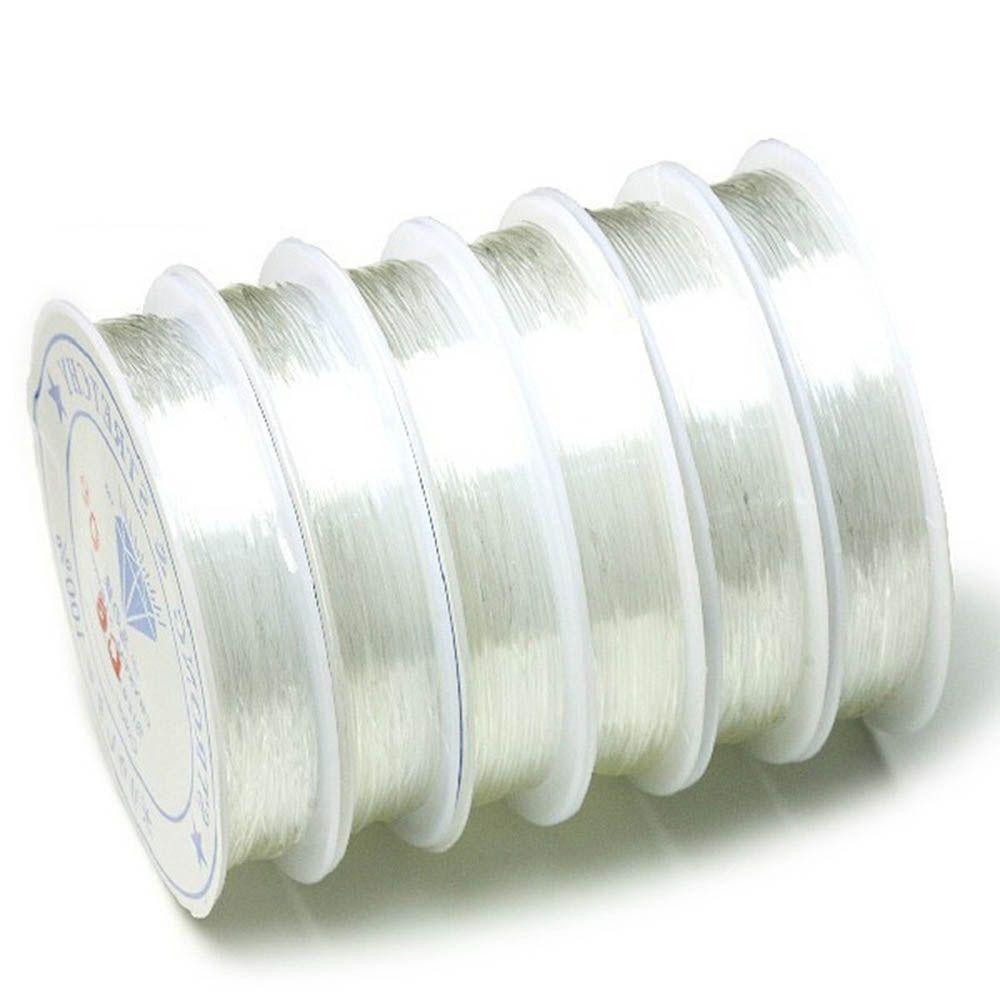 1 Roll Bracelet Clear Beading Elastic Cord Stretchy Transparent String Elastic Cord Elastic