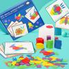 Creative 155-Piece Early Education Geometric Tangram Puzzle for Children