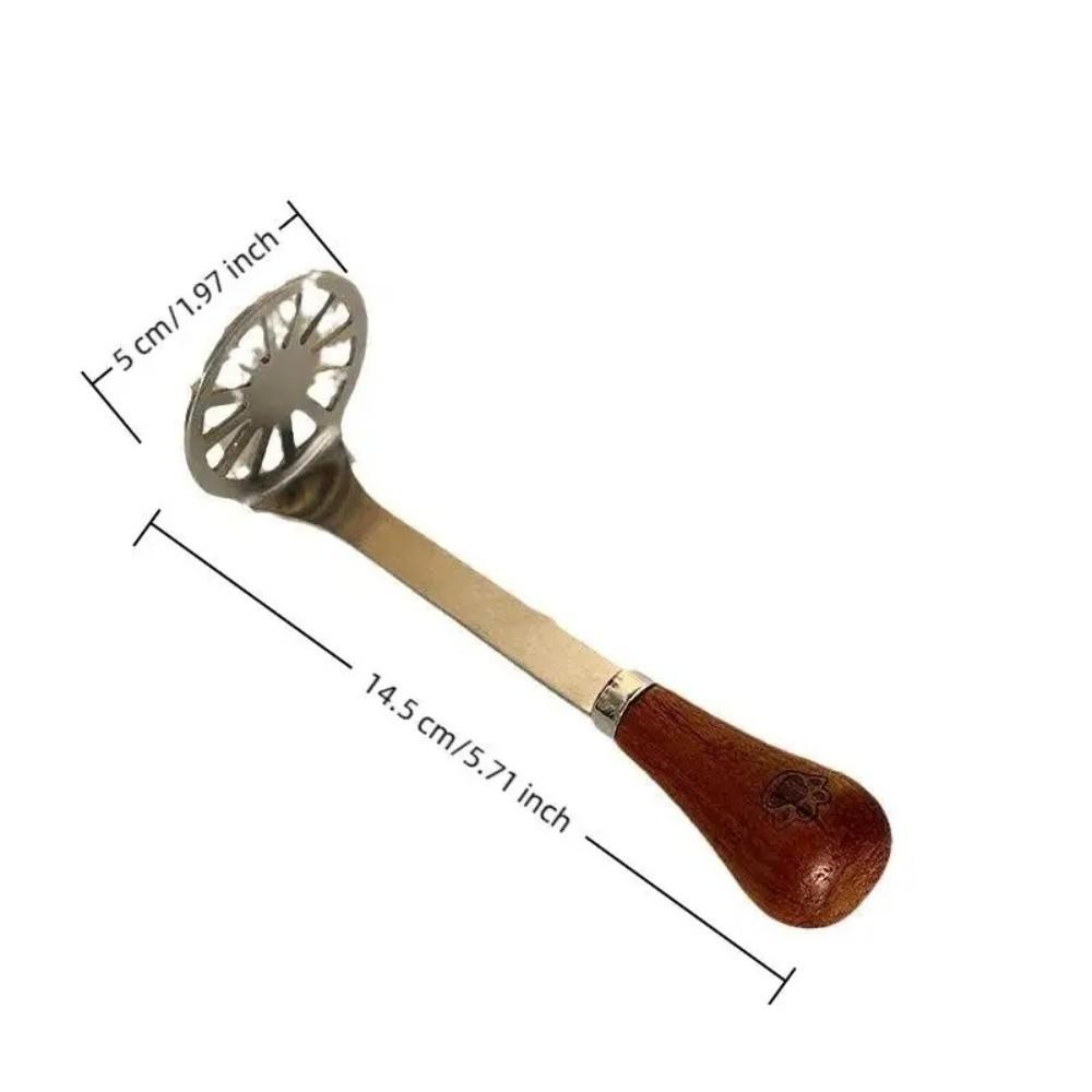 Non-Stick Mud Press Masher Wooden Handle Handheld Garlic Presser Manual Potato Masher  Kitchen Tool