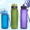 Новая матовая портативная герметичная бутылка 400 мл/560 мл для путешествий на открытом воздухе, спортивная чашка для воды, продвижение продаж