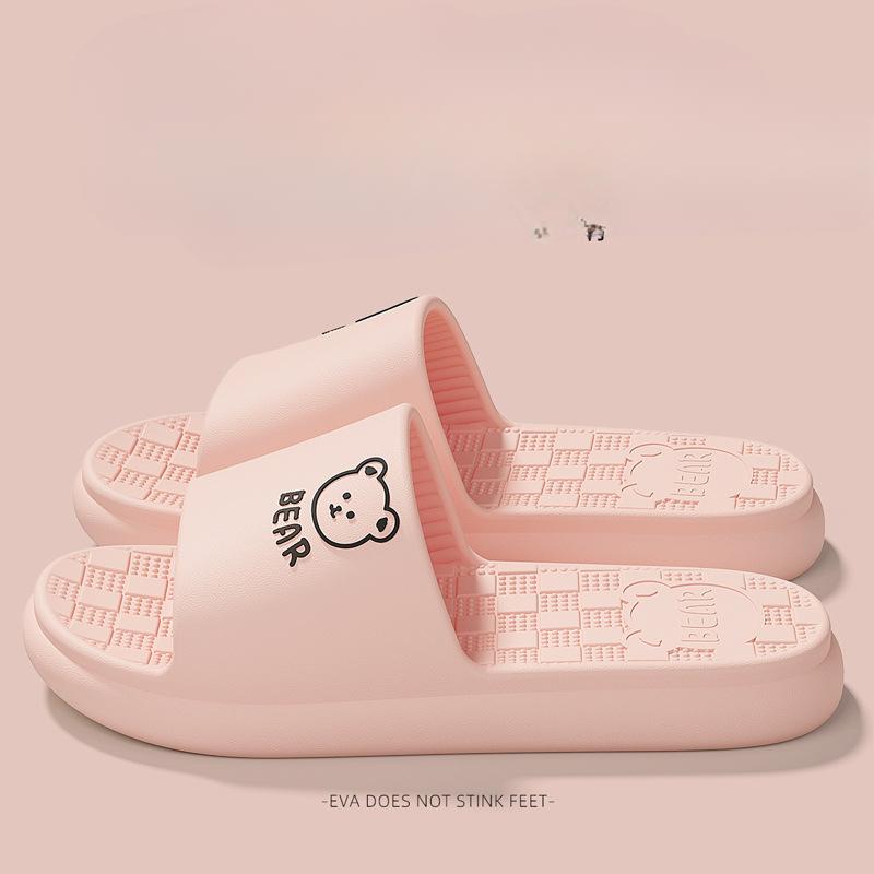 Тапочки на толстой подошве из ЭВА для домашнего использования, для летних ванных комнат для мужчин и женщин, нескользящие и без запаха, для домашнего использования в помещении