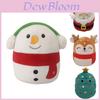Плюшевая игрушка Squishmallow Санта Клаус Мягкая и приятная на ощупь Рождественская мягкая игрушка-кукла для детей Подарок на день рождения