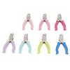 7Pcs Single Hole Puncher Colorful Stainless Steel Rubber Wrapped Handle 1 Hole Puncher for Label