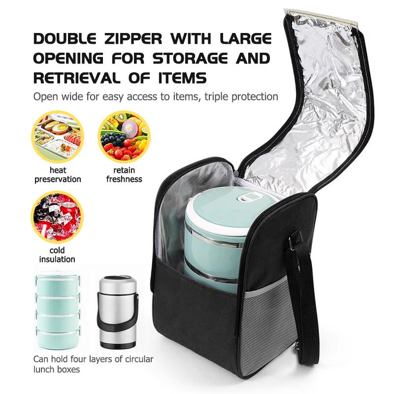 Insulated Lunch Bag Cooler Thermal Food Container Shoulder Strap For Citroen C4 C3 C5 C1 C2 C6 VTS C4L DS3 DS4 DS5 Grand