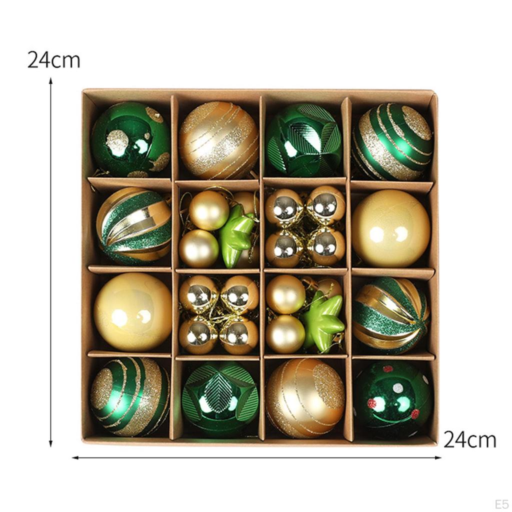 36 Pieces Christmas Ball Ornaments Tree Decorations Party Supplies Baubles for