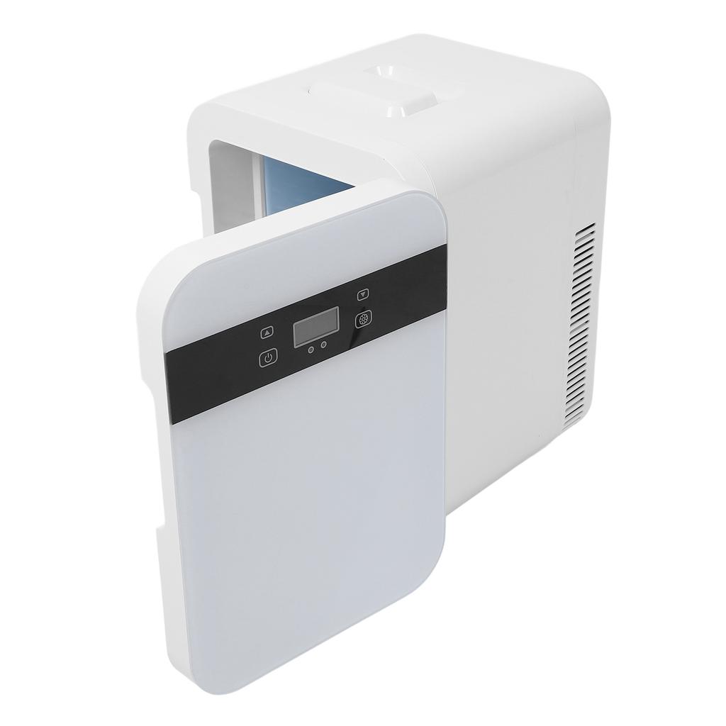 12L Small Fridge Multifunction Efficient Dual Core Digital Display Silent Portable Refrigerator for