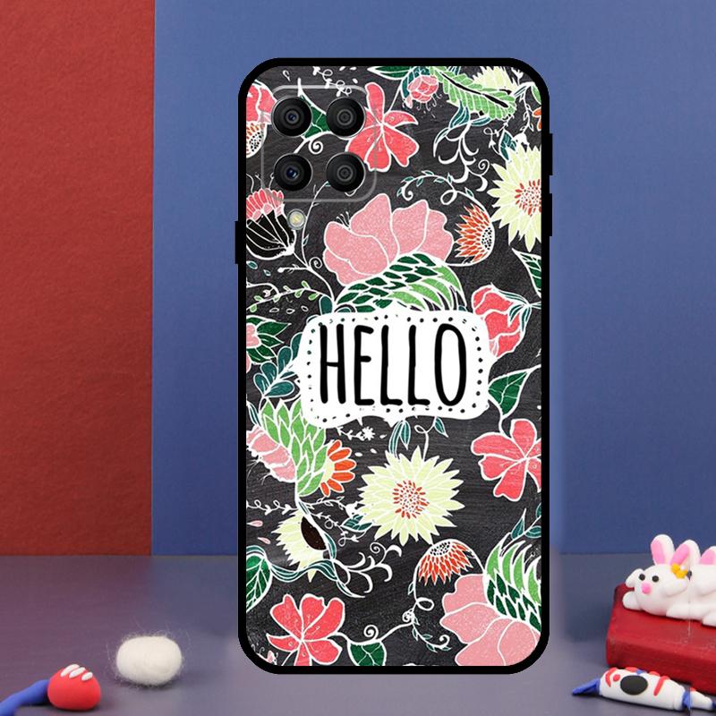 Чехол для телефона Hello Summer Flowers для Samsung Galaxy M12 M13 M33 M23 M53 M15 M55 M31 M51 M14 M34 M54 M20 M32 M52