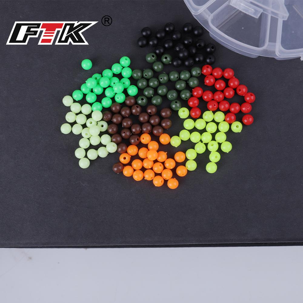 FTK 160шт Рыболовные бусины Ассорти Яйца на наживку из бисера 8 цветов 0,5 см (160 шт.),0,0,19 дюйма