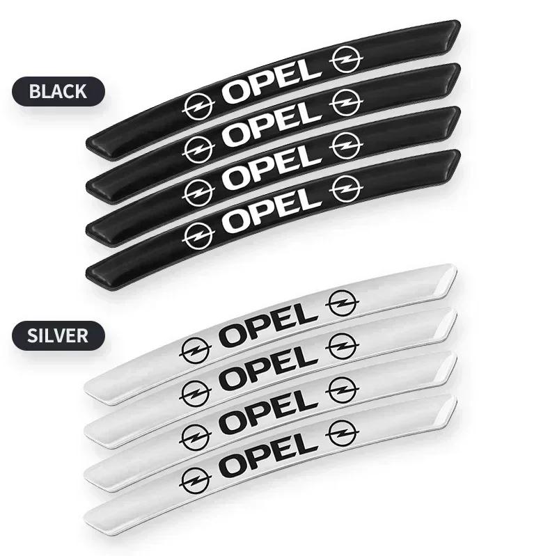 4Pcs Car Wheel Hub Stickers Alloy Metal Decals For Opel Meriva Corsa Astra Vivaro Signum Insignia Mokka Adam Combo Junior NE9