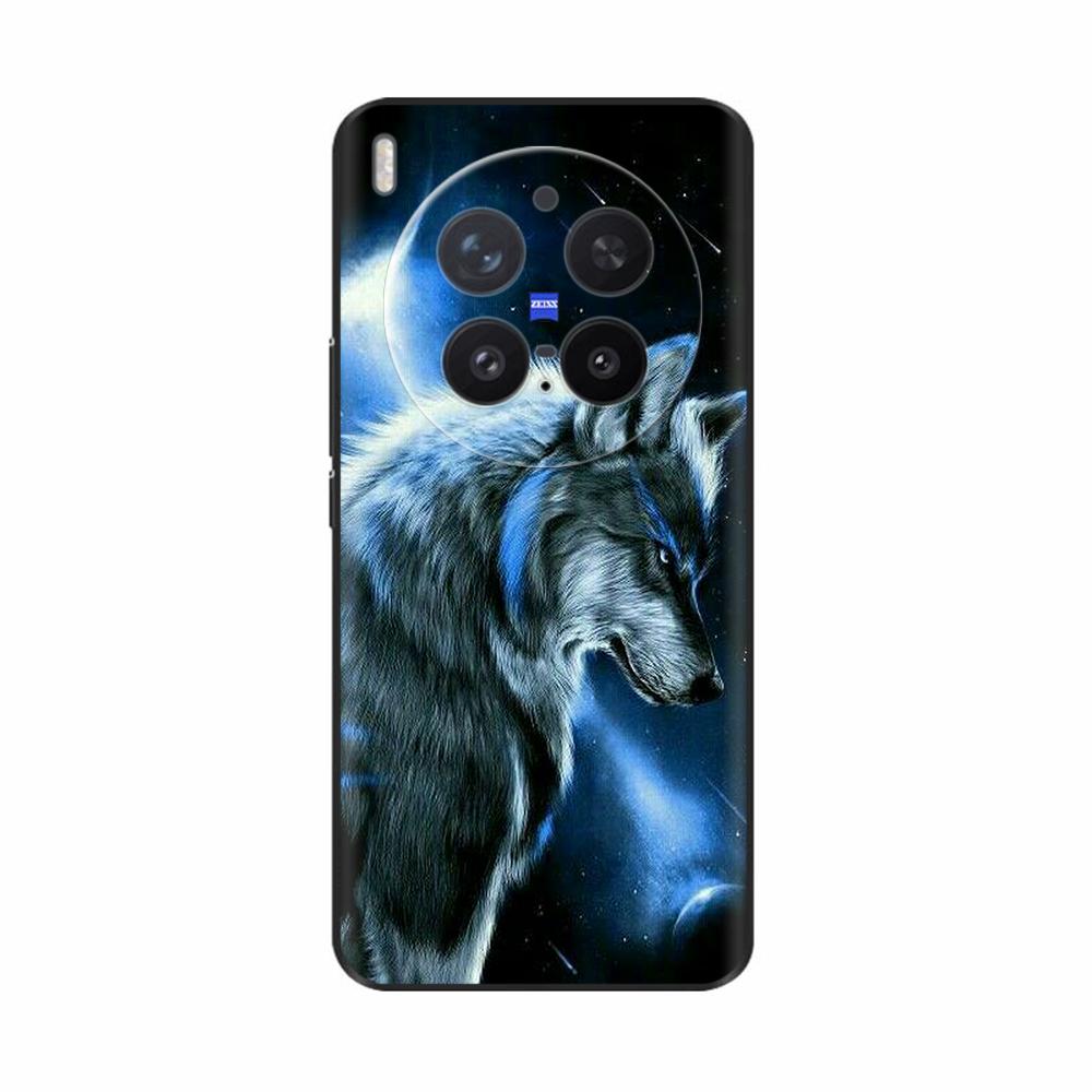 Для VIVO X300 X300 Pro Чехол Волк Мультяшный Силиконовый Мягкий ТПУ Задняя Крышка для Vivo X300 Pro Чехлы для Телефона Защита Корпуса Funda Coque