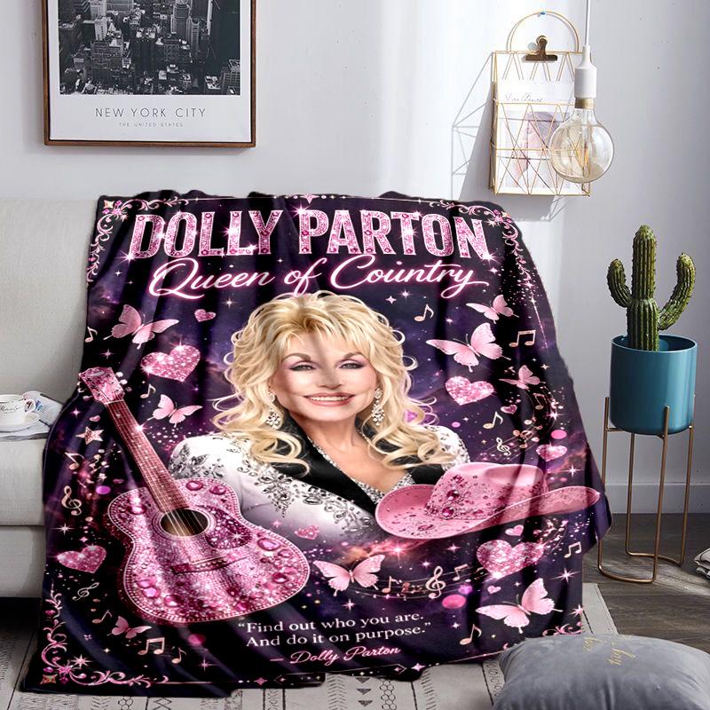 Dolly Memorial Tribute Blanket Lightweight Flannel Bedding Blanket Perfect for Travel, Camping, Living Rooms, Offices, Sofas, Fan Christmas gift