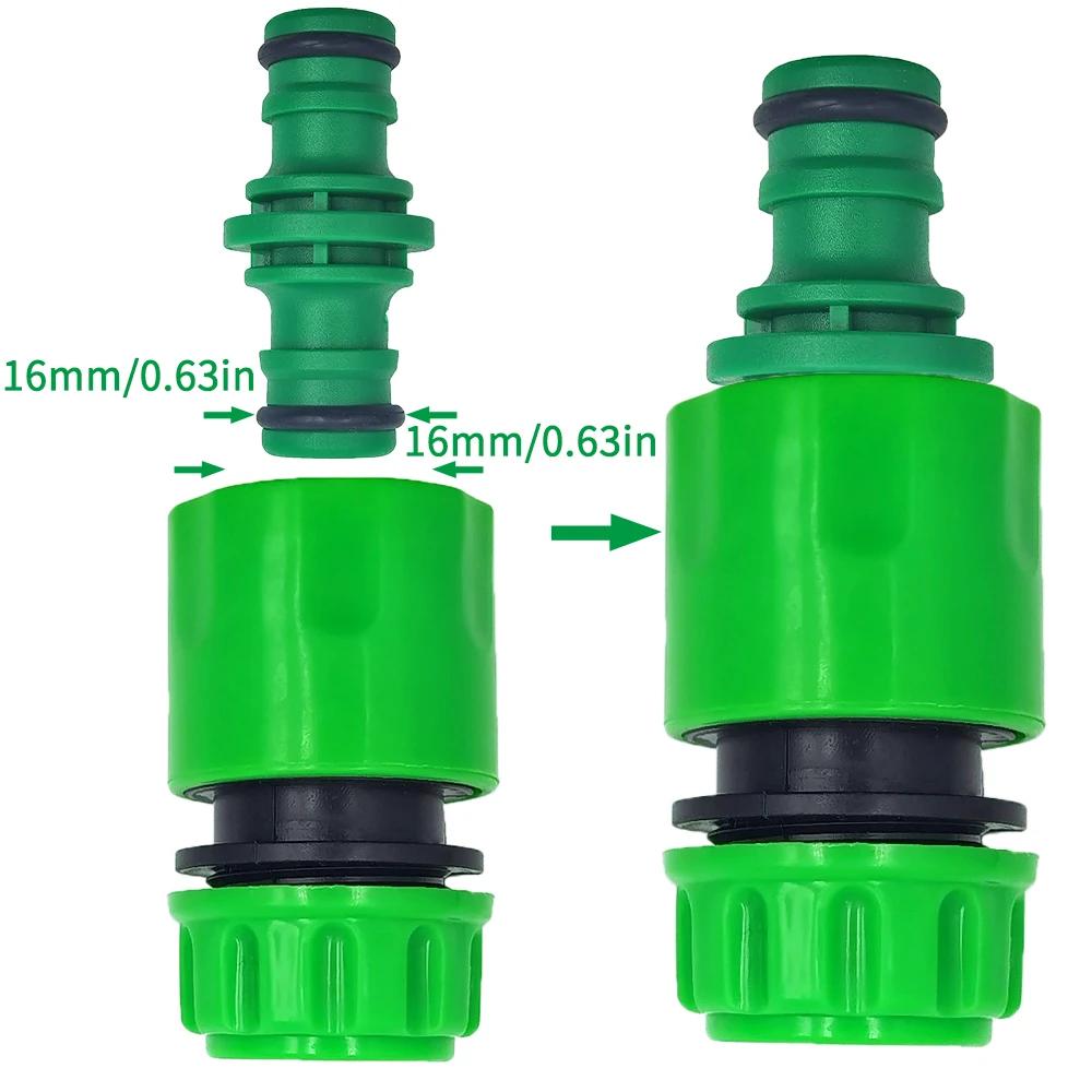 ABS Quick Connector for Garden Hose, 1/2” Double Male Hose Coupling Adapter, Extender Set for Pipe&tube