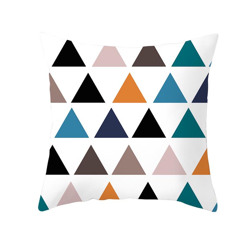 Геометрический цифровой принт наволочка из персиковой кожи современный простой стиль наволочка для диванной подушки чехол для автомобильной подушки украшение