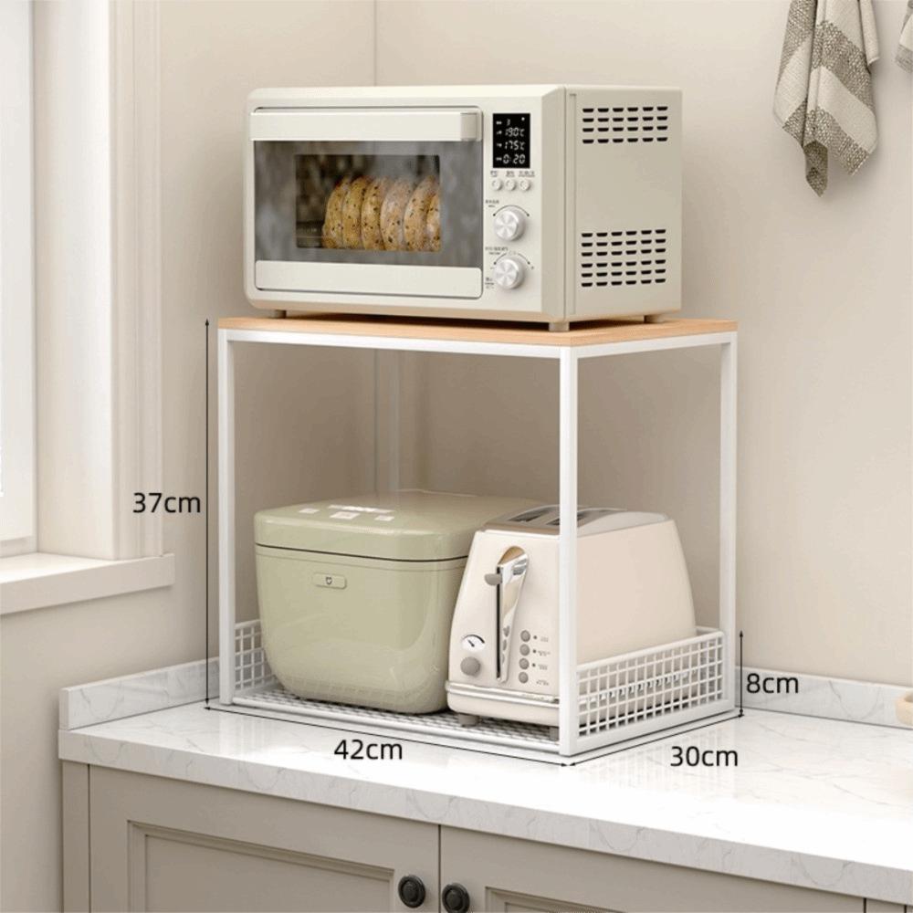 Multi-Functional With Drawers Microwave Stand Space Saving Countertop Storage Multi-Appliance Rack Microwave Rack Rice Cooker