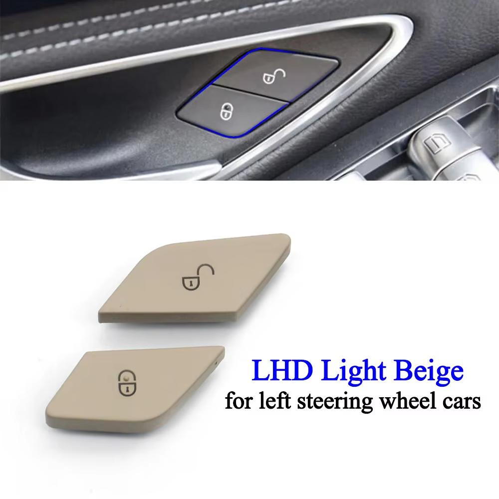 LHD RHD For Mercedes Benz C EQC GLC V Class W205 N293 W253 W447 Car Interior Central Door Lock Unlock Switch Button Cover