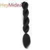 16"Vixen Crochet Kinky Curly Bulk Hair Synthetic Yaki Straight Marley Braiding Hair Extension Ombre Crochet Braid Hair For Women