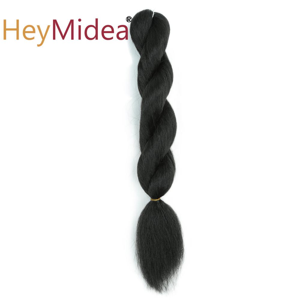 16"Vixen Crochet Kinky Curly Bulk Hair Synthetic Yaki Straight Marley Braiding Hair Extension Ombre Crochet Braid Hair For Women
