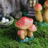 Cute Mushroom Statue DIY Mushroom Ornaments Micro-landscape Simulation Mushroom  Office
