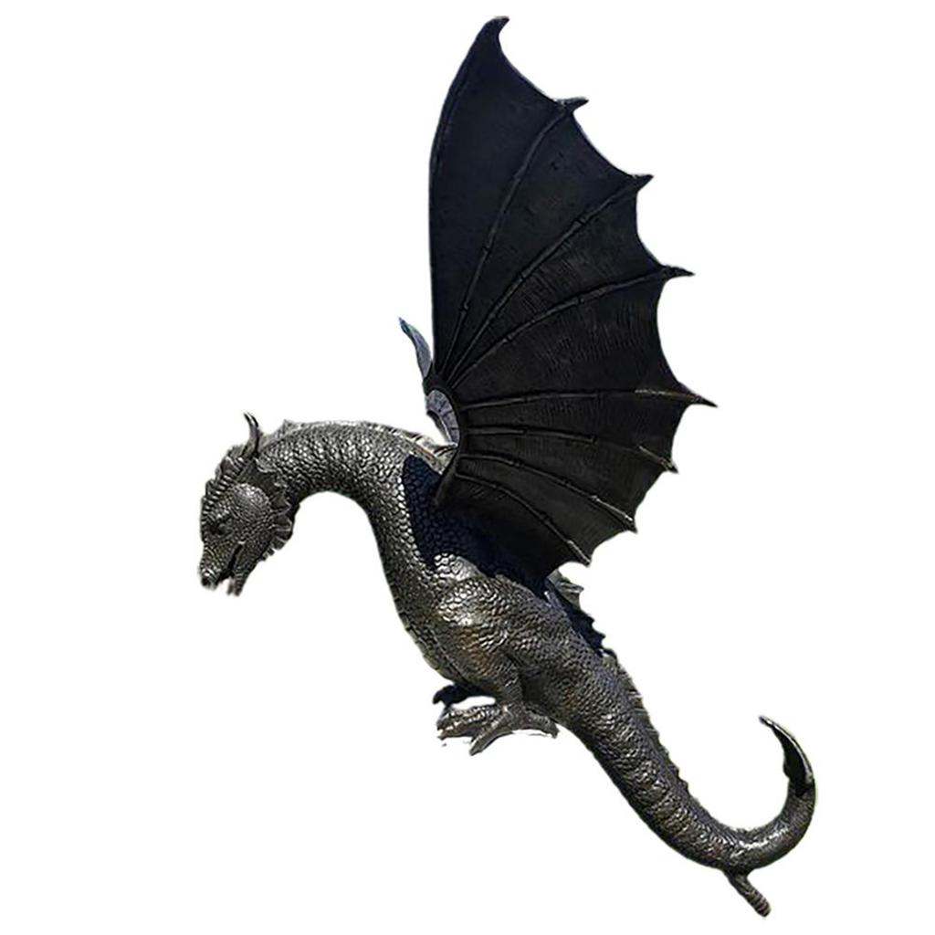 Fountain Dragon Ornament, Garden Dragon Statue, Fountain Dragon Ornament, Resin Water Feature Sculpture, Home Garden Decor