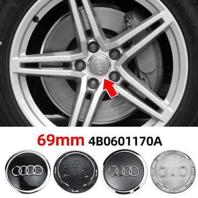 4pcs 69mm Car Styling Wheel Center Cap Hub Covers Badge For Zbts2 A3 A4 A5 A6 A7 A8 S4 S6 A4L A6L 4B0601170A Auto Accessories