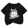 Funny Mouse Printed Graphic Kids Tshirts Summer Short Sleeve Tees Cartoon Animal Boys Girls Clothes Tops Y2K Children T-shirt