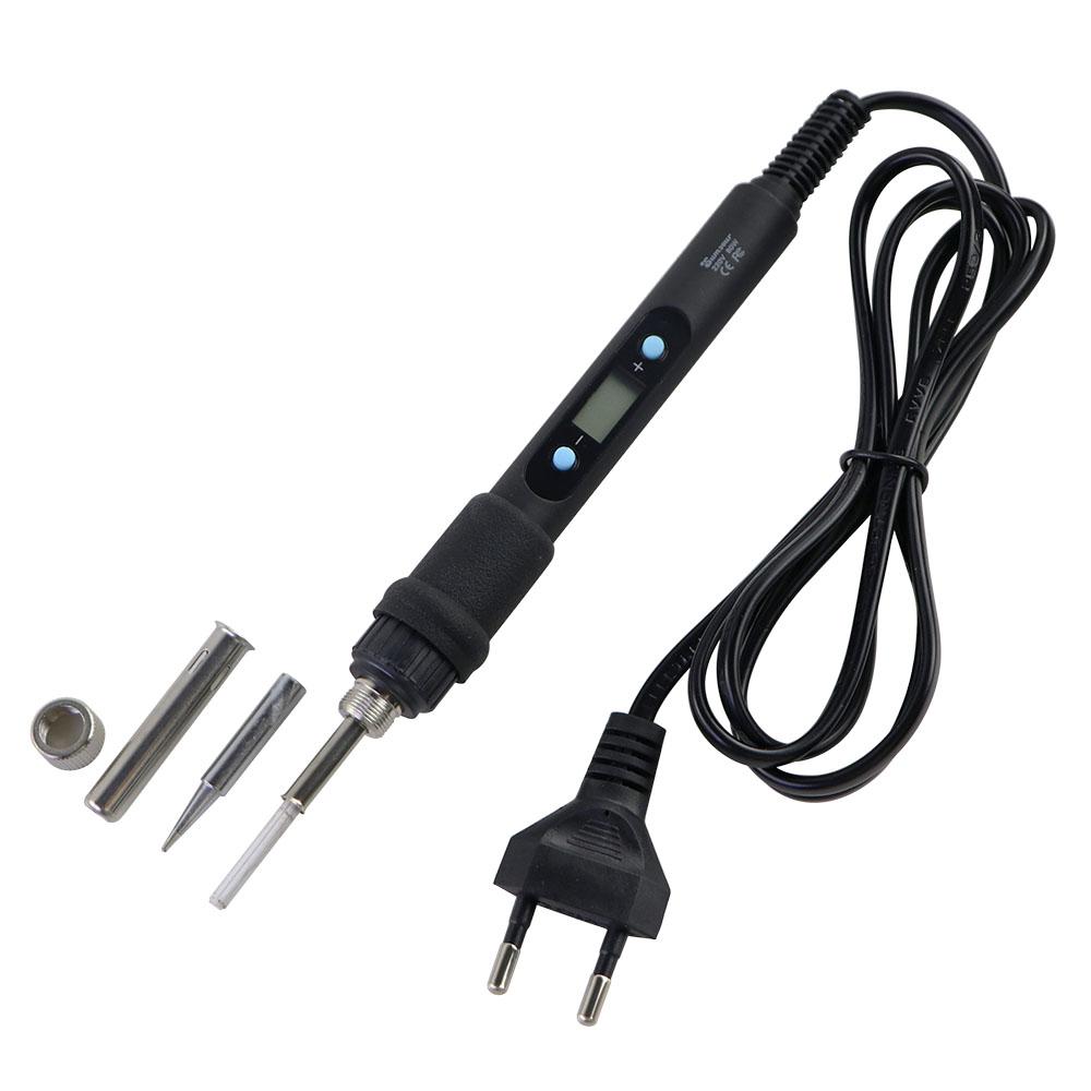 80W 220V/110V LCD Digital Display Temperature Adjustable Electric Soldering Iron Tip Tin Repair Tool