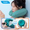 Xinqin Travel Business Trip Push-In Inflatable Neck Pillow, Portable Neck Support Pillow, U-Shaped Pillow for Napping, Train And Car Use, Outdoor Gear