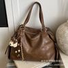 Retro Large-capacity Commuter Shoulder Bag Women's Autumn and Winter 2025 New Korean Version Casual Tote Bag Portable Travel Bag
