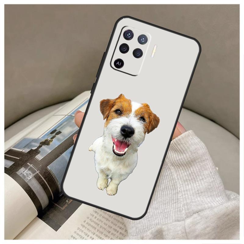 Jack Russell Terrier Cute Puppy Dog For OPPO A74 A94 A54 A17 A77 A58 A78 A98 A15 A5 A9 A96 A76 A16 A52 A72 A79 A53S A57S Case