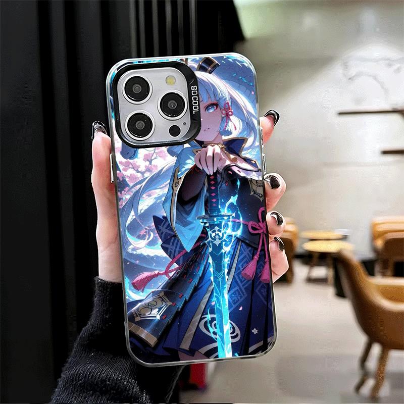 Genshin Impact Kamisato Ayaka Shockproof Phone Case for iPhone 17 Air 16 16E 15 Pro Max 14 Plus 13 Mini 12 Back Cover Anti Fall