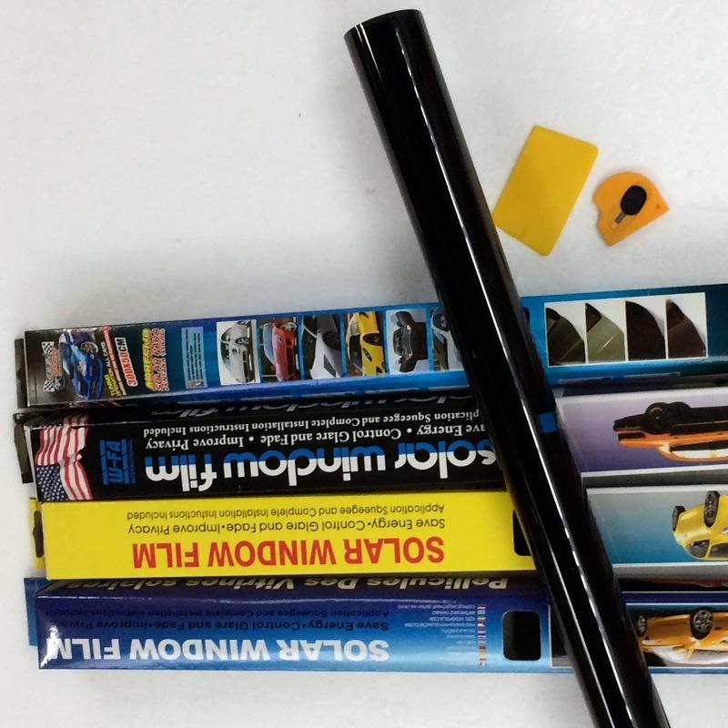 Рулонная тонировочная пленка для окон 50 см х 3 м 5% VLT черная, реклама для автомобиля, дома